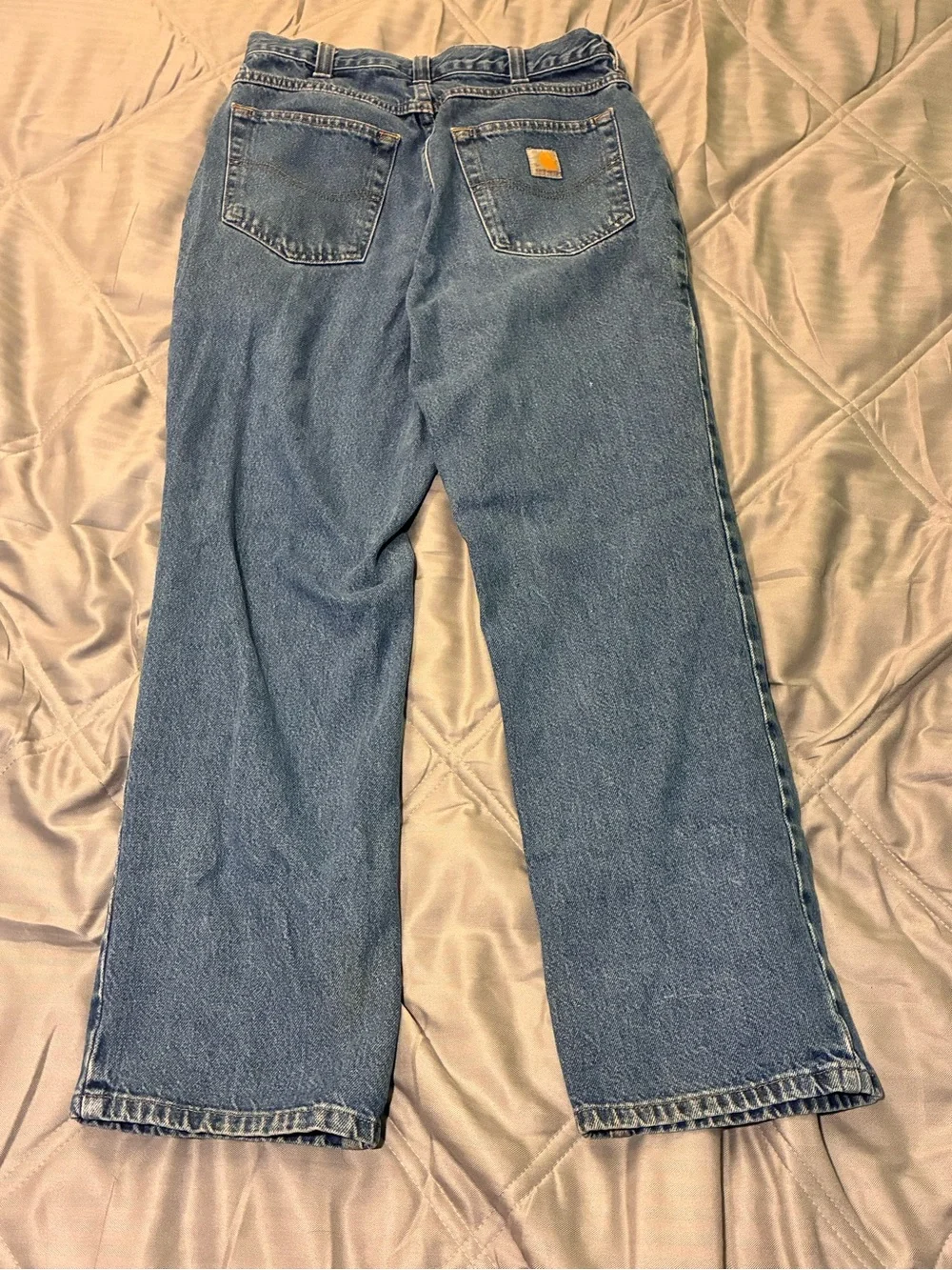 Carhartt Men’s Classic Straight-Leg Denim Jeans in Light Blue